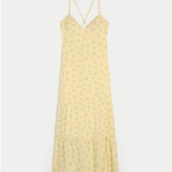 Hollister Butter Yellow Floral Maxi Dress - Picture 4 of 8